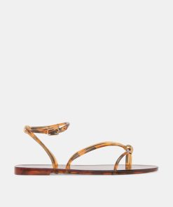 KENLEY VINYL SANDALS TORTOISE JELLY