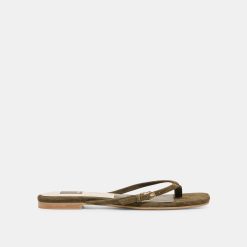 MALTA SANDALS DK OLIVE SUEDE