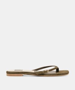 MALTA SANDALS DK OLIVE SUEDE