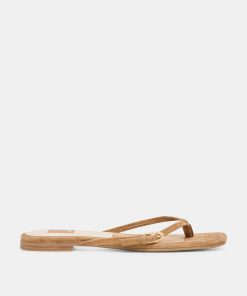 MALTA SANDALS LT BROWN SUEDE