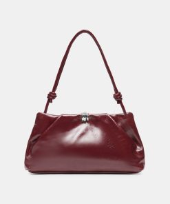 RAVEL SHOULDER BAG OXBLOOD PATENT LEATHER