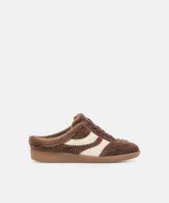 MERIT SLIDE PLUSH SNEAKERS DK BROWN PLUSH