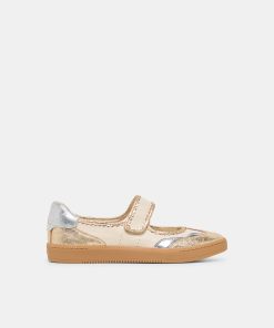 NANET SNEAKERS METALLIC MULTI LEATHER
