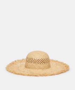 OPEN WEAVE SUNHAT TAN