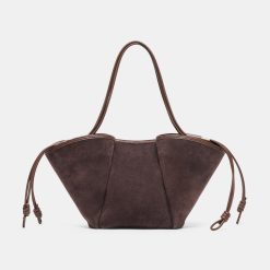 MARO TOTE CHOCOLATE SUEDE