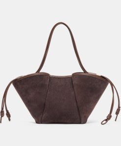 MARO TOTE CHOCOLATE SUEDE